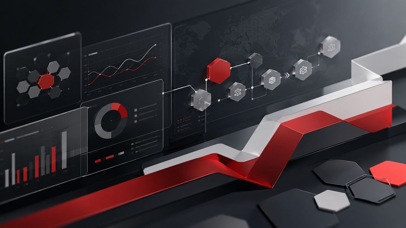 Digitales Dashboard zur Analyse und Optimierung von Geschäftsprozessen